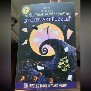 Nightmare before Christmas sticker art puzzle